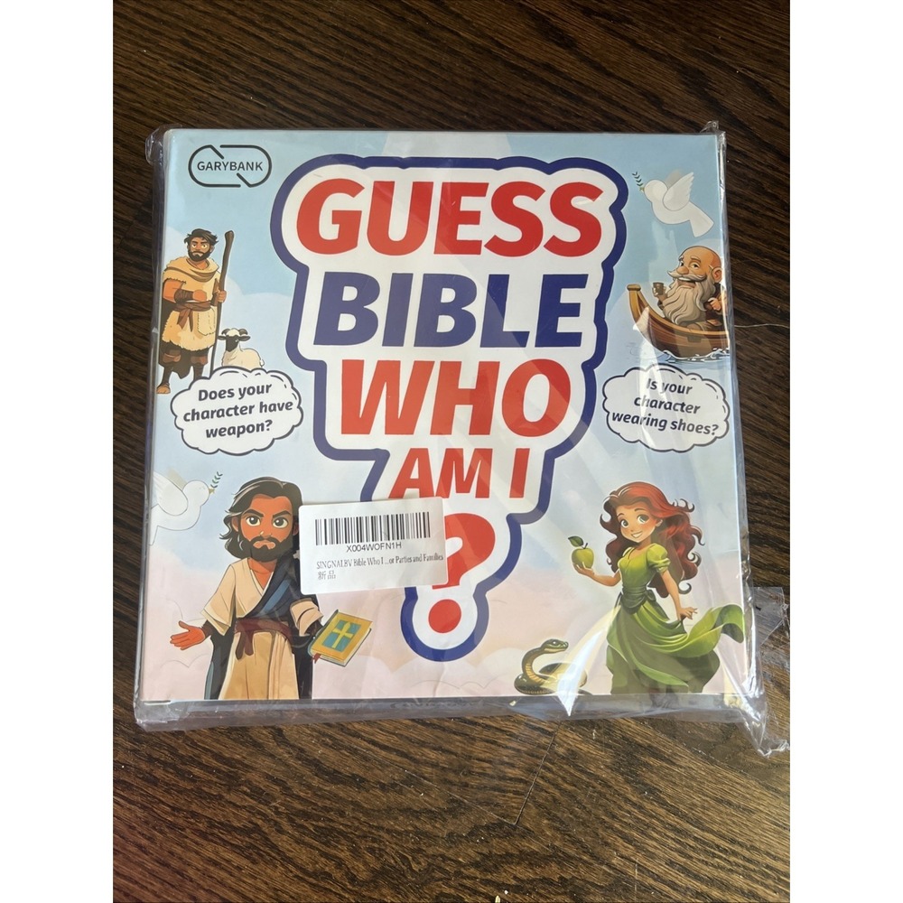 Guess Bible Who I Am Board Games for Kids, 24 Holy Bible Characters with Life St
